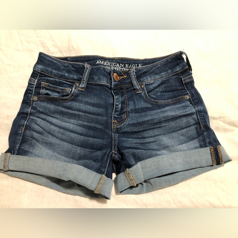 American Eagle Super Super Stretch Jean Shorts Size 4